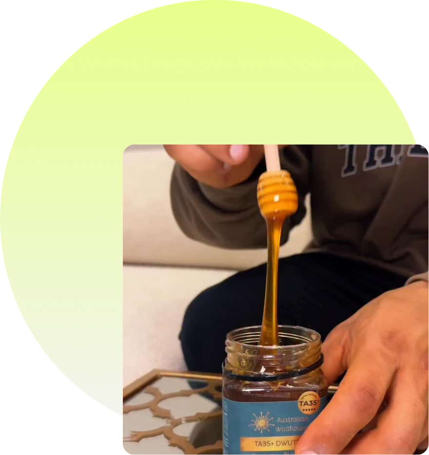 Australian Wildflower honey jar